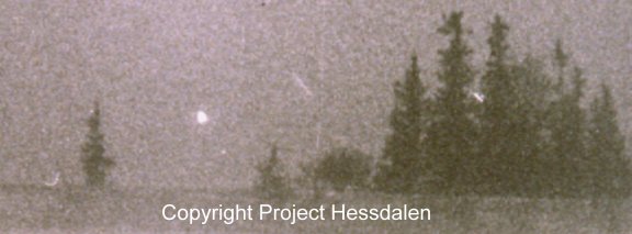Fifth of five Hessdalen photographs taken during the 1984 fieldwork