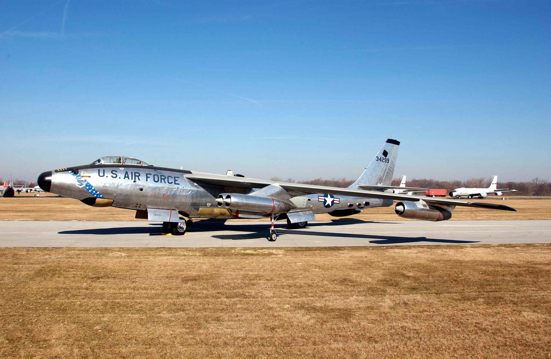 U.S. Air Force RB-47H aircraft on display